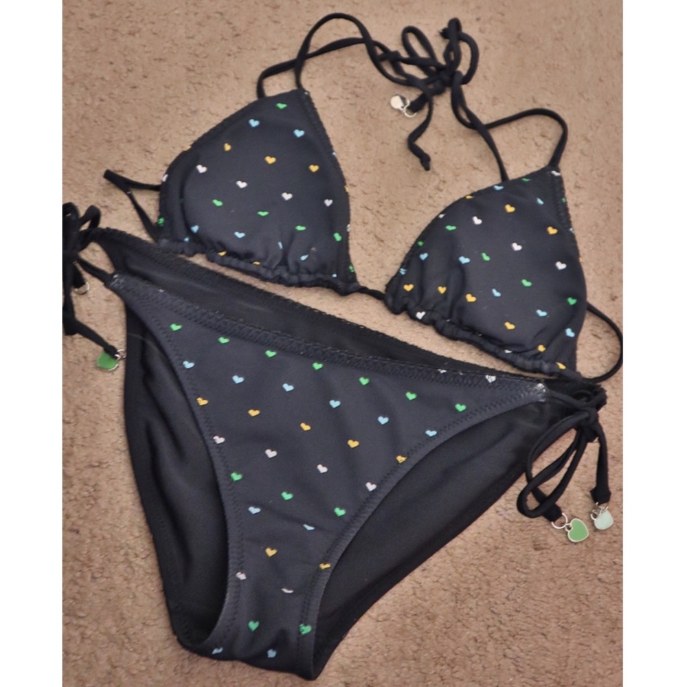 Heart Print Bikini